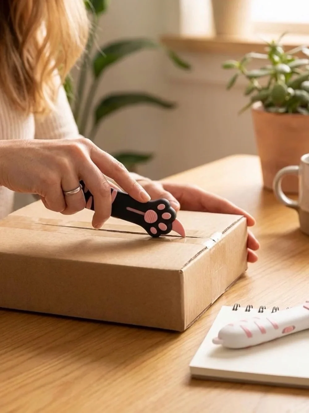 Cute Cat Paw Bundle — Laser Pointer/Flashlight + Box Cutter, NWOT  🐾🩷🤍
